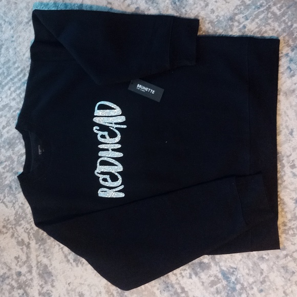 BNWT Brunette the Label x Chatters 'Redhead' Sweatshirt size M/L - Picture 2 of 7